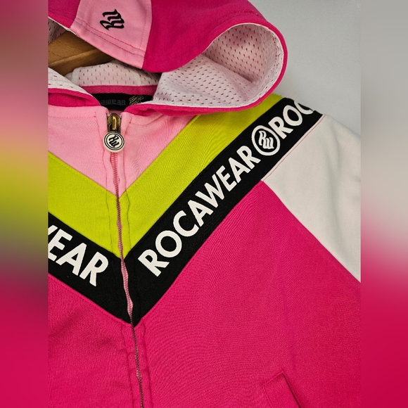 Y2K | ROCAWEAR | size 12 ro 14 girls zip hoodie NWOT - Picture 3 of 9